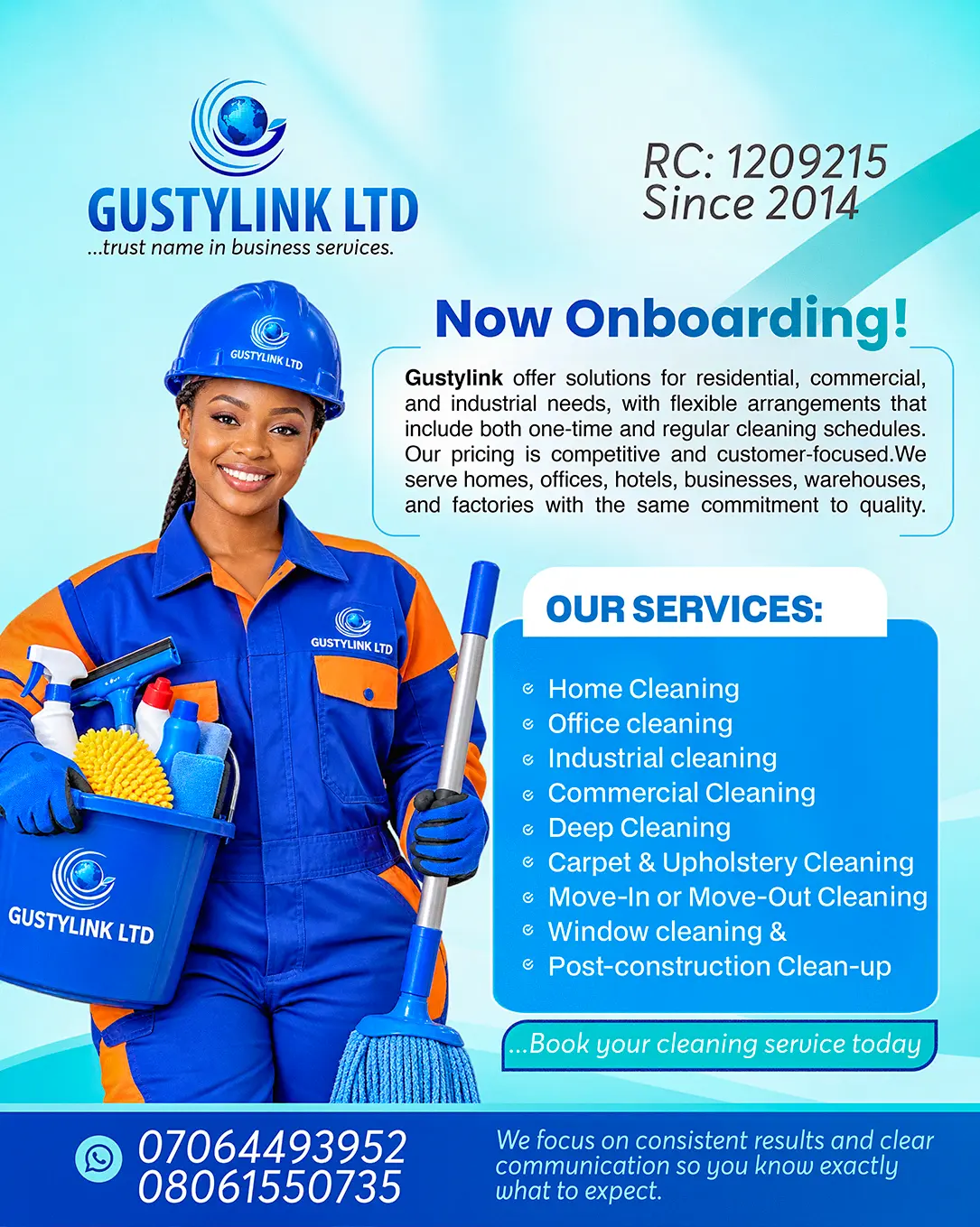 Gustylink Ltd – Cleaning Services